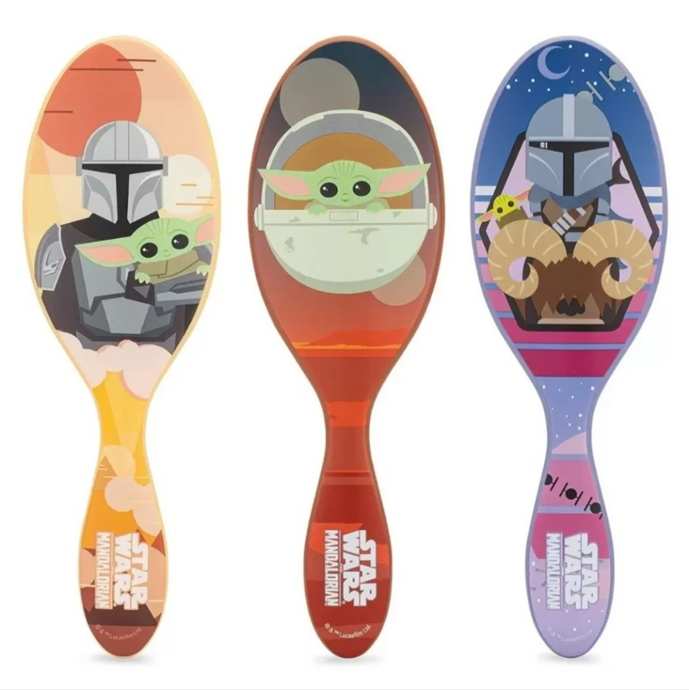 Wet Brush Star Wars Mandalorian Original Detangler Limited Edition 3 Pack NIB